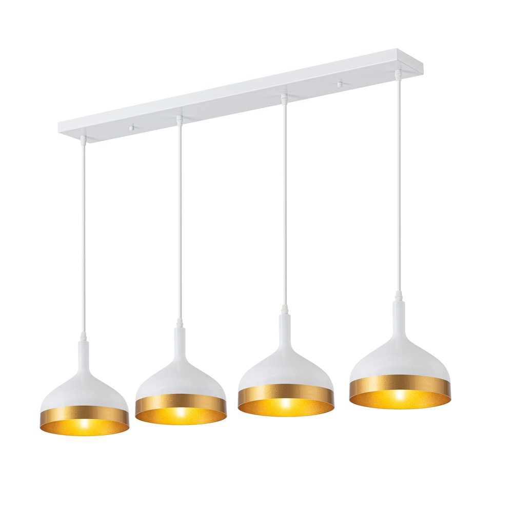 Dash Collection 4Light Island Light, White & Gold. Picture 2