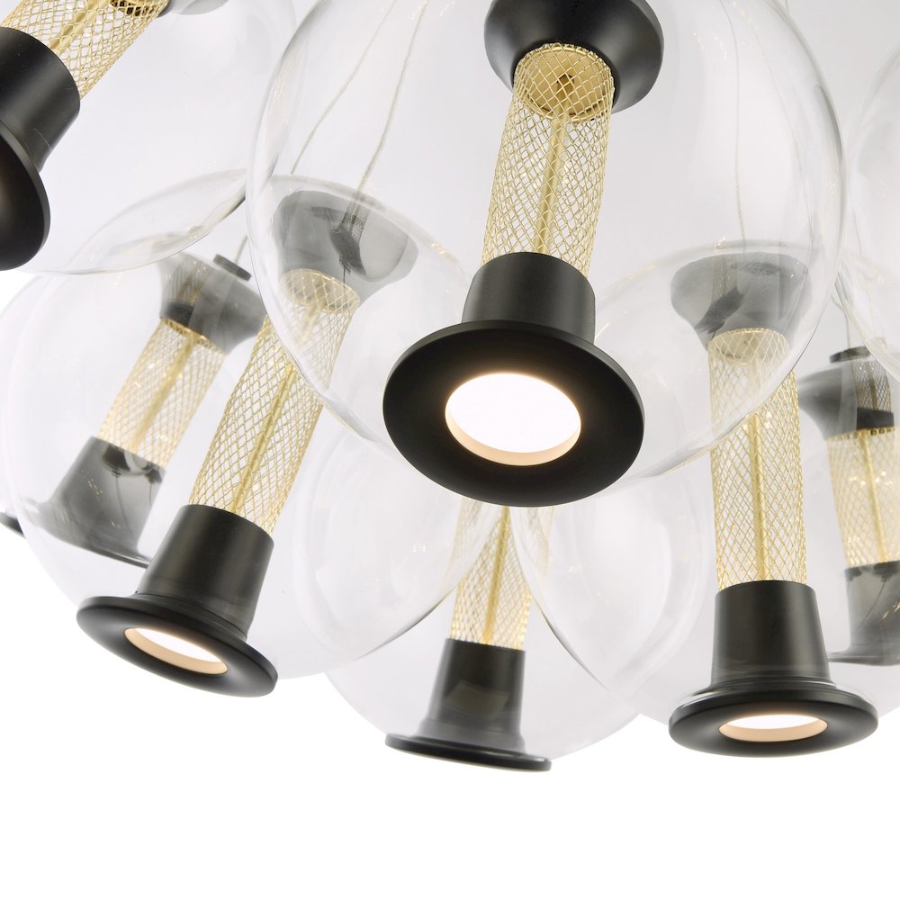 Arlo Collection 8Light Chandelier Black. Picture 4
