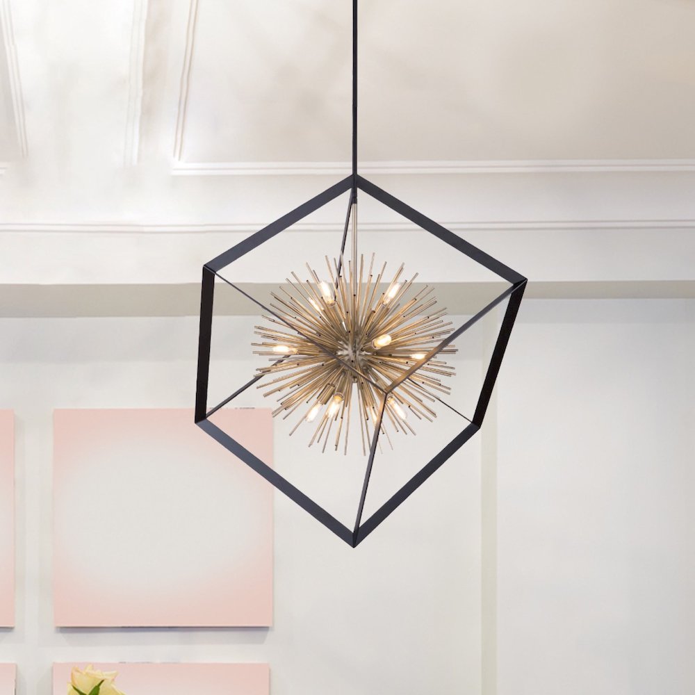 Sunburst  12Light Chandelier. Picture 3