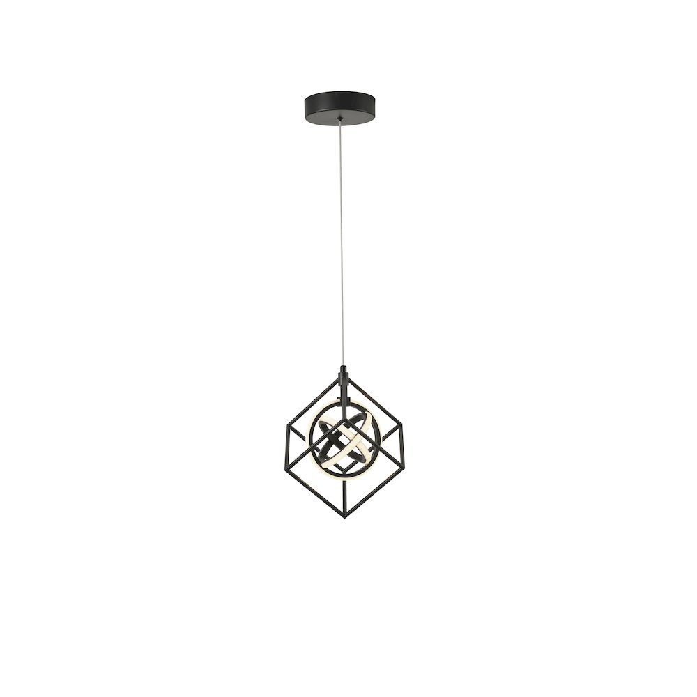 Tulip Collection Integrated LED Pendant, Matte Black. Picture 2