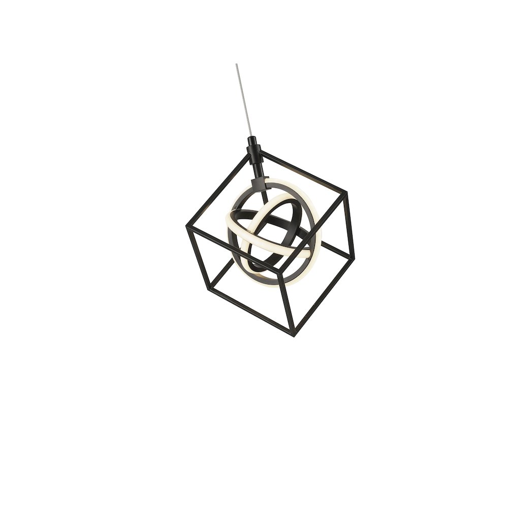Tulip Collection Integrated LED Pendant, Matte Black. Picture 4