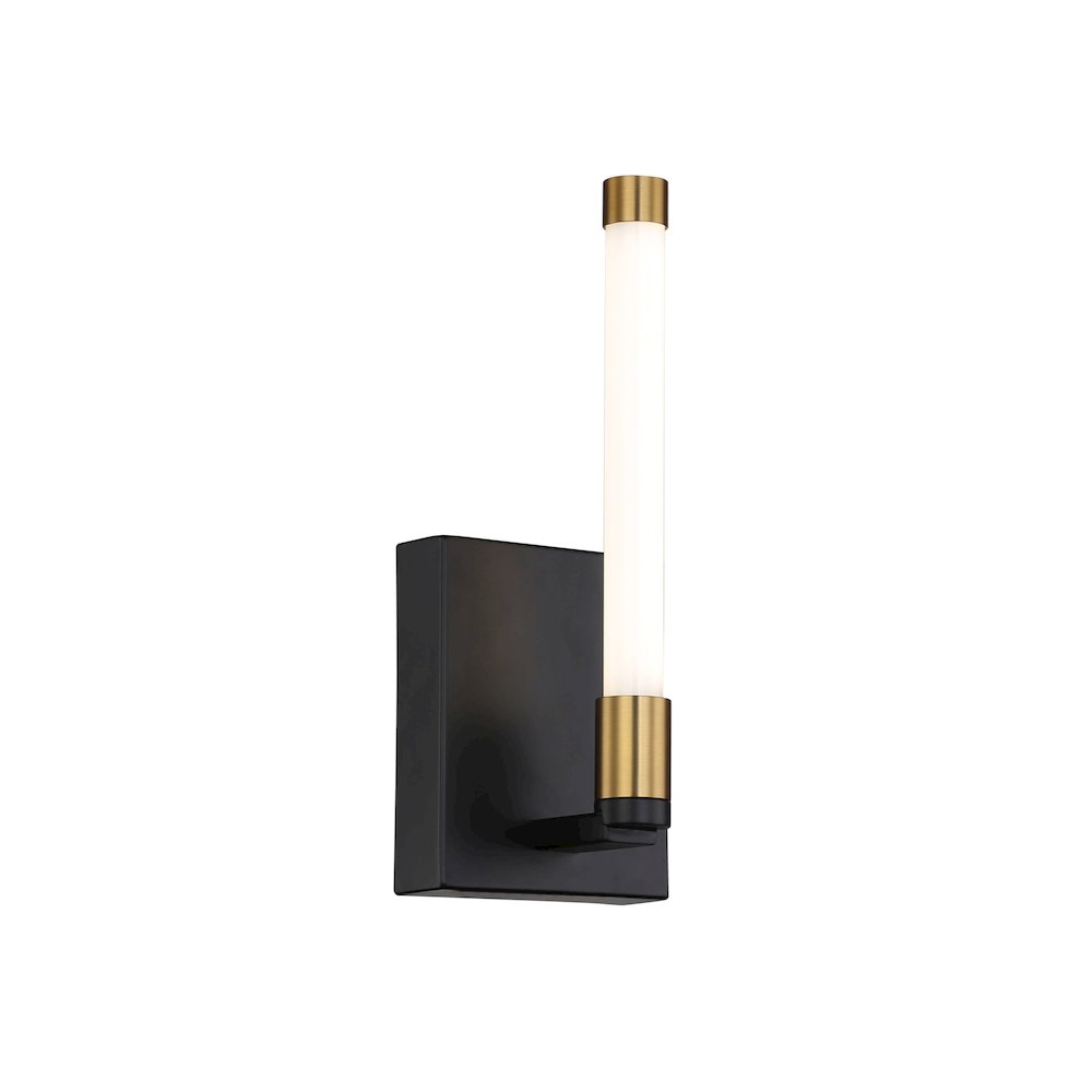 Infiniti Collection 1Light Integrated LED Sconce, Matte Black & Brass. Picture 2