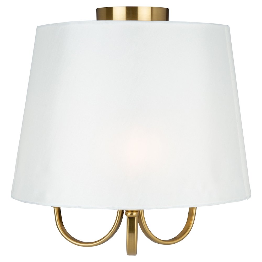 Rhythm 3 Light SemiFlush Mount Brushed Gold. Picture 5