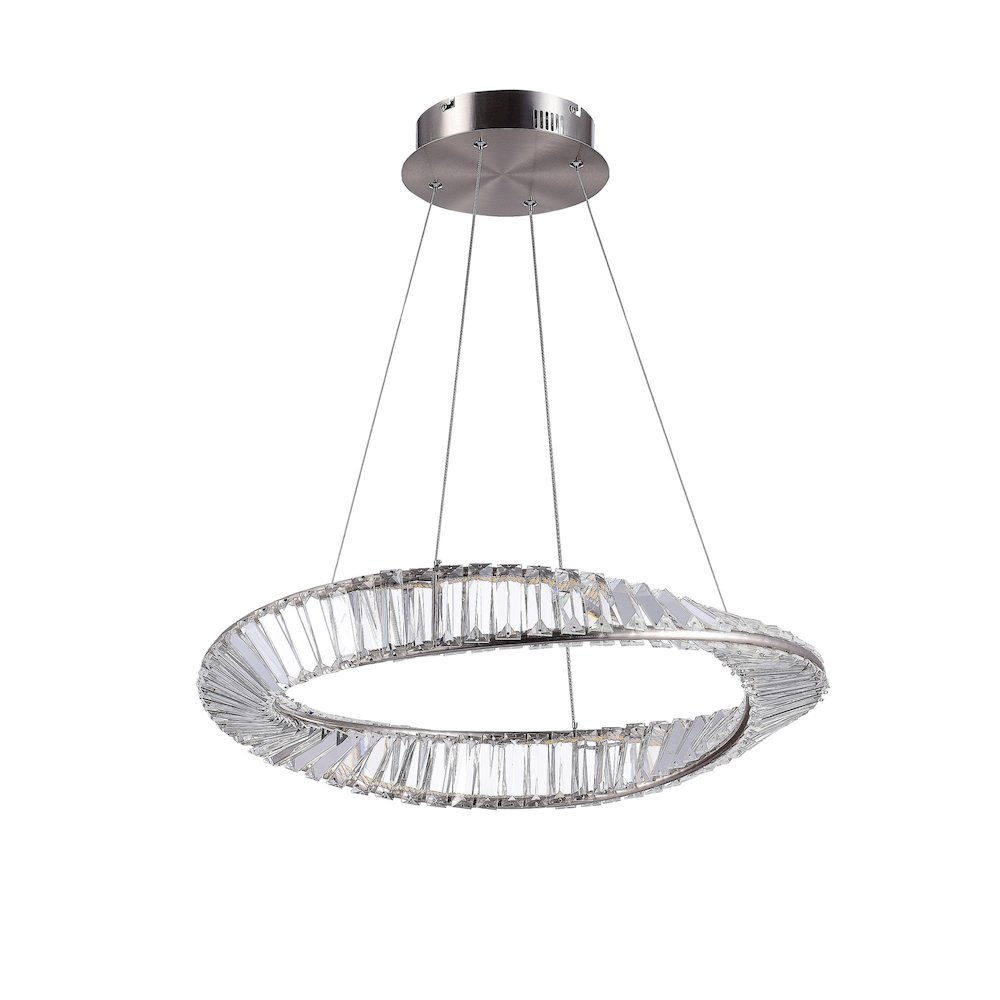 Stella 25W LED Pendant Satin Nickel. Picture 4