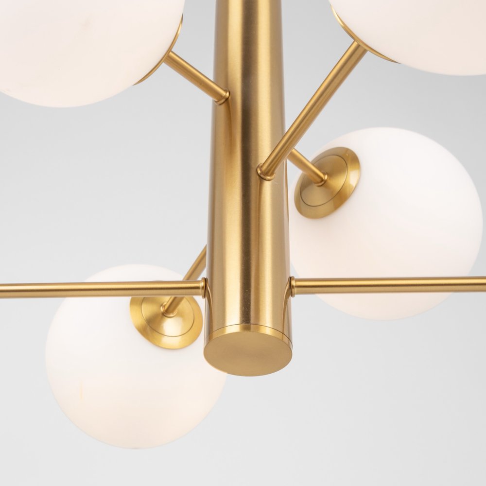 Aurelia Collection 6Light 31" Chandelier Brass. Picture 7