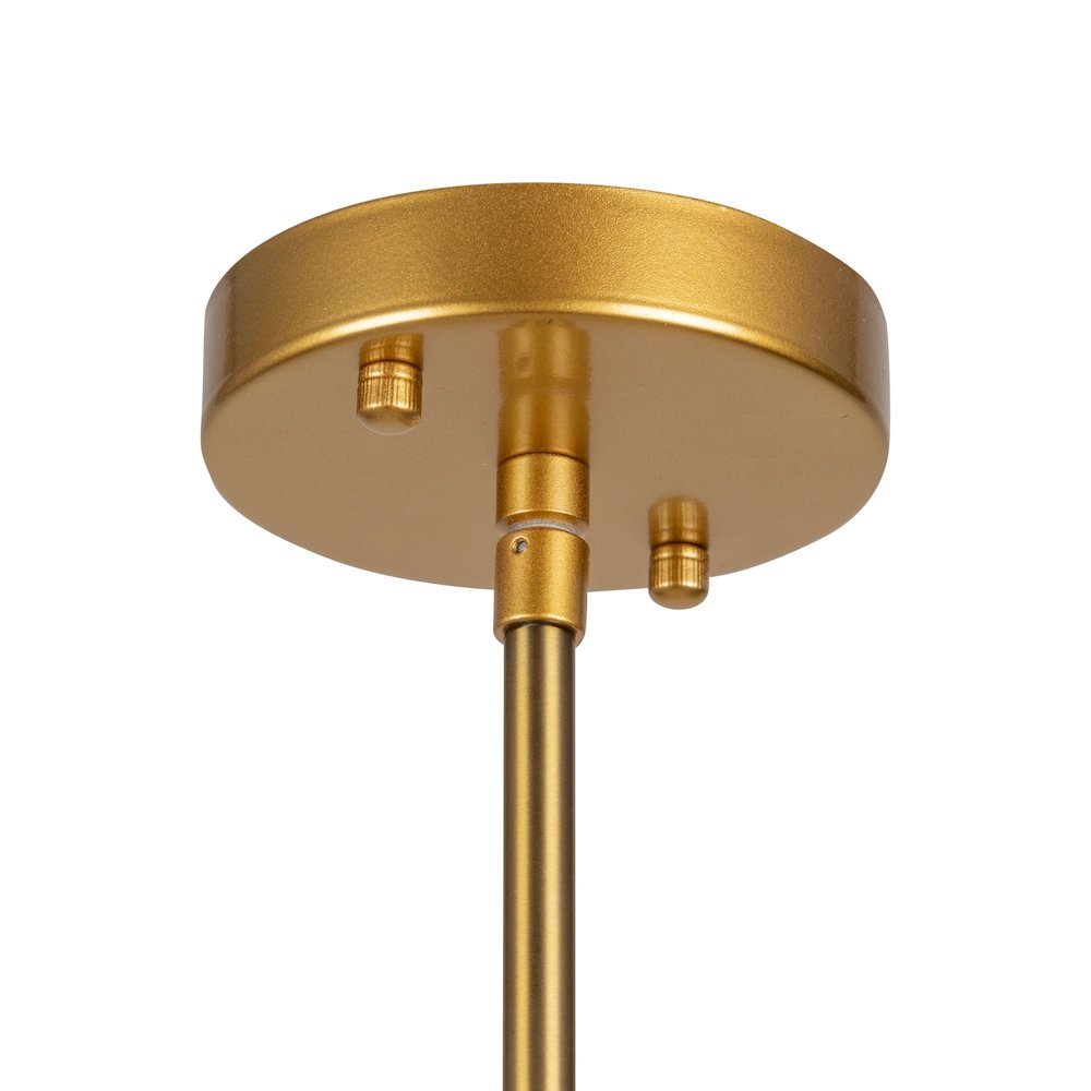 Pullman Collection 4Light Pendant Brass. Picture 6