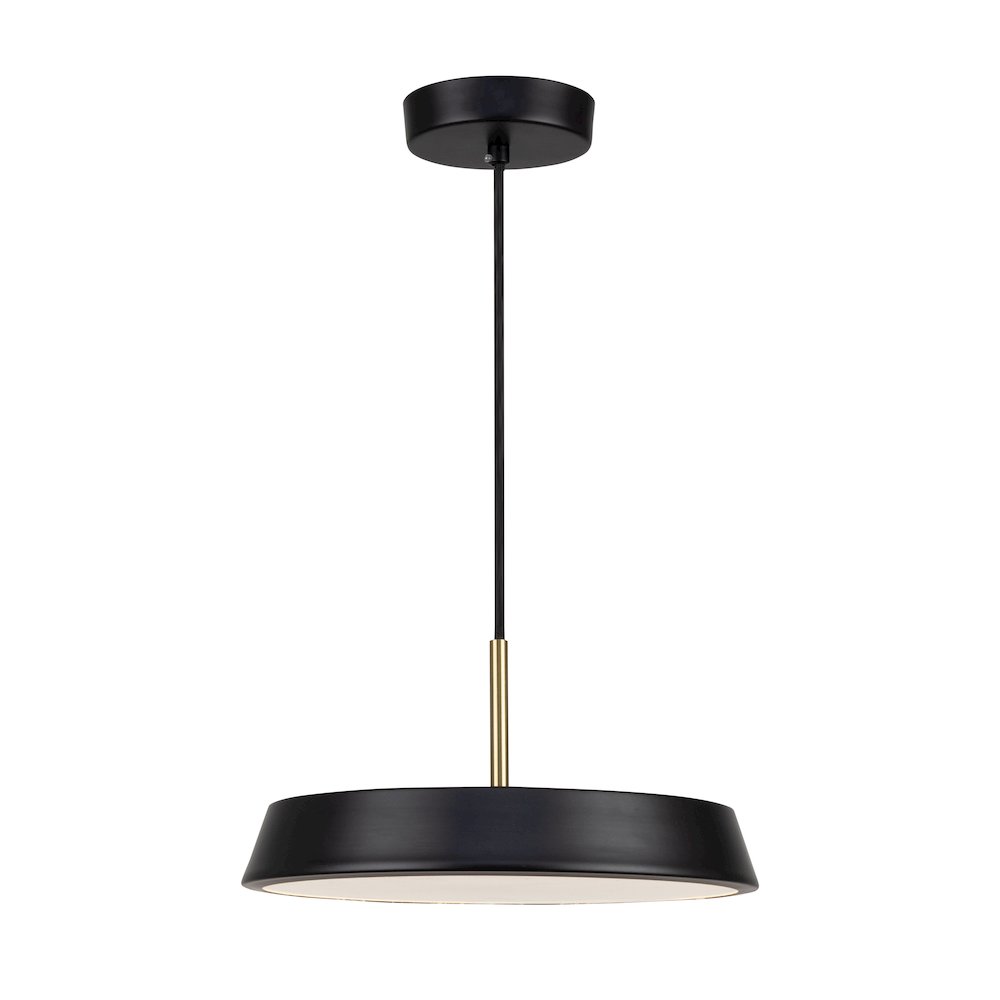Lexi Collection 1Light 12" Pendant Black. Picture 2