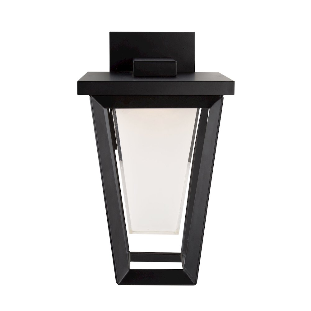 Waterbury 10W LED Outdoor Wall Light Black. Picture 7