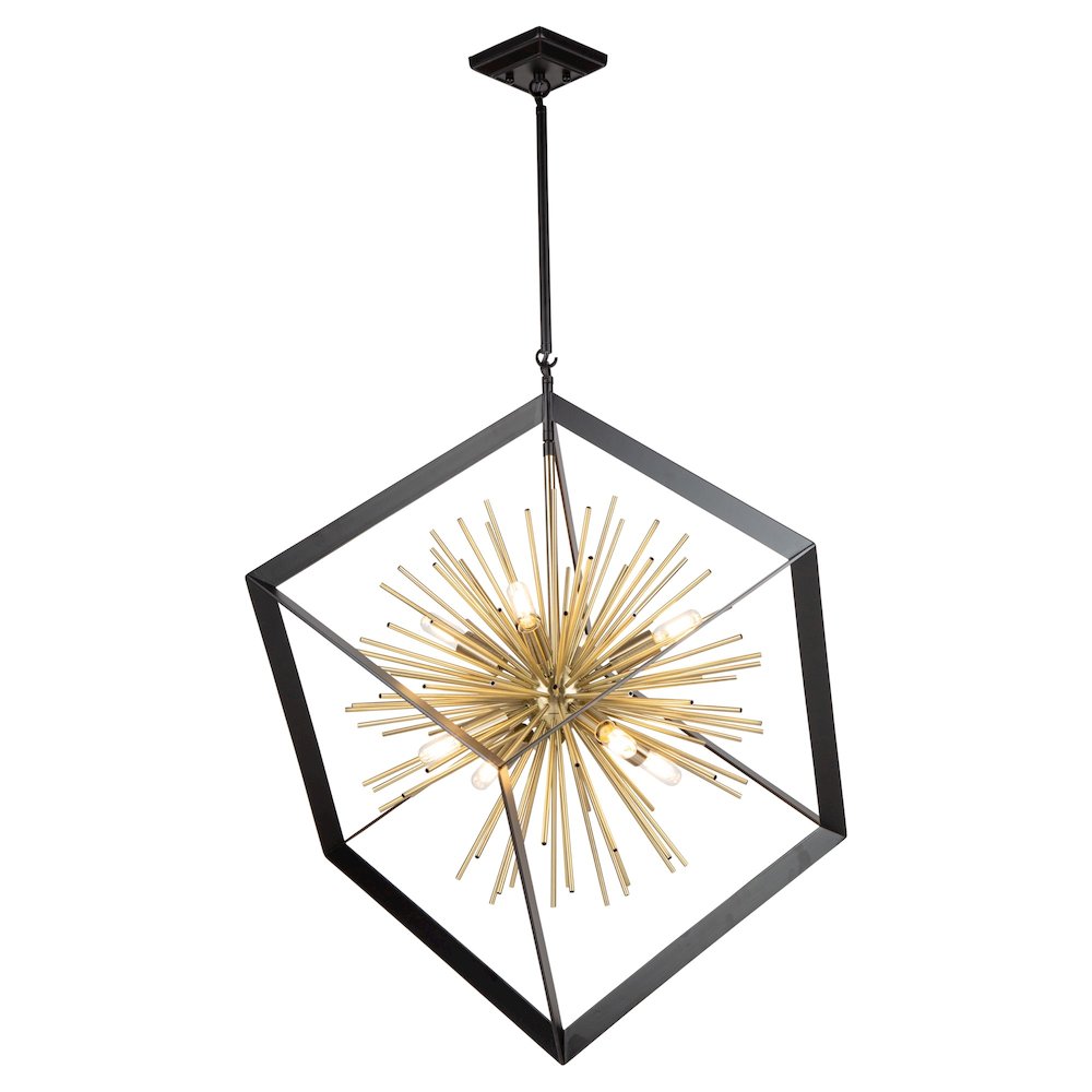 Sunburst  8Light Chandelier. Picture 2