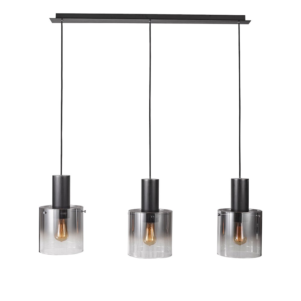 Henley 3 Light Island Light (Satin Black). Picture 1