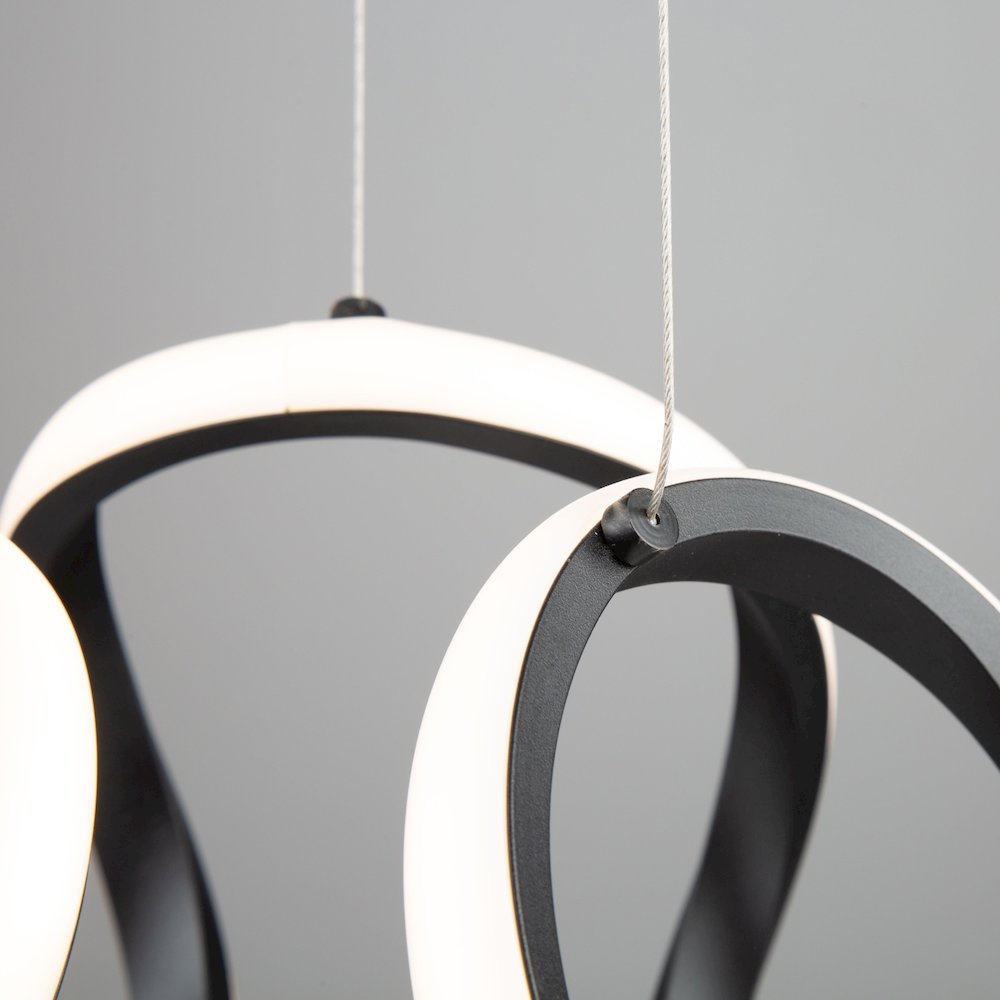 Mira 15W LED Pendant Black. Picture 5