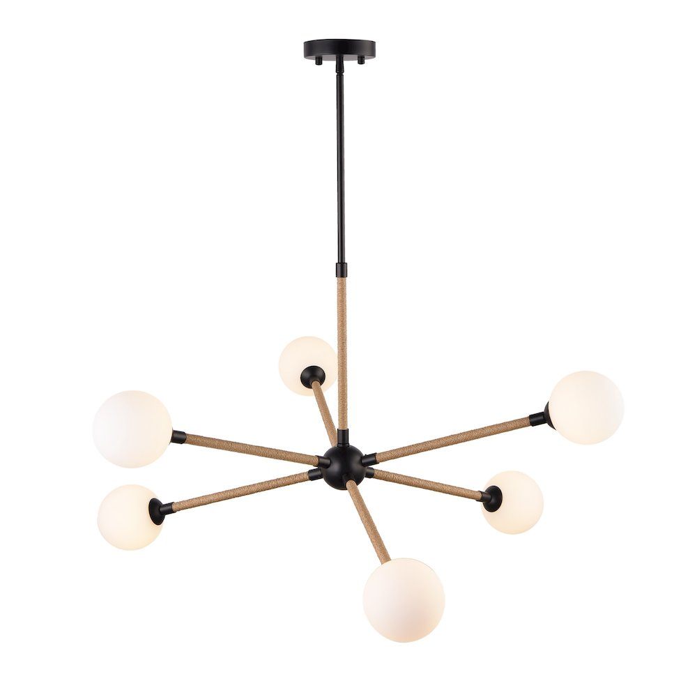 Capilano Collection 6Light Chandelier Black. Picture 4