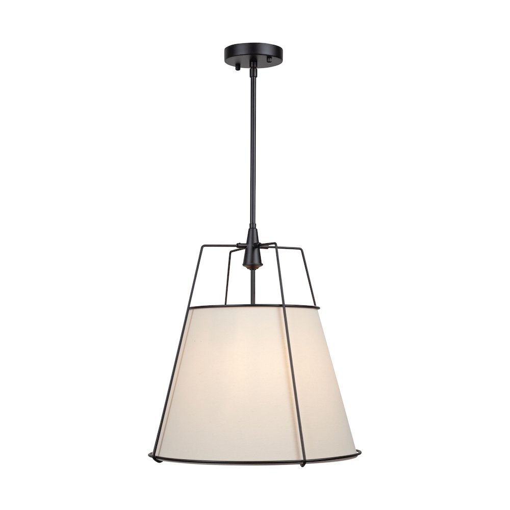 Pullman Collection 3Light Pendant Black. Picture 1