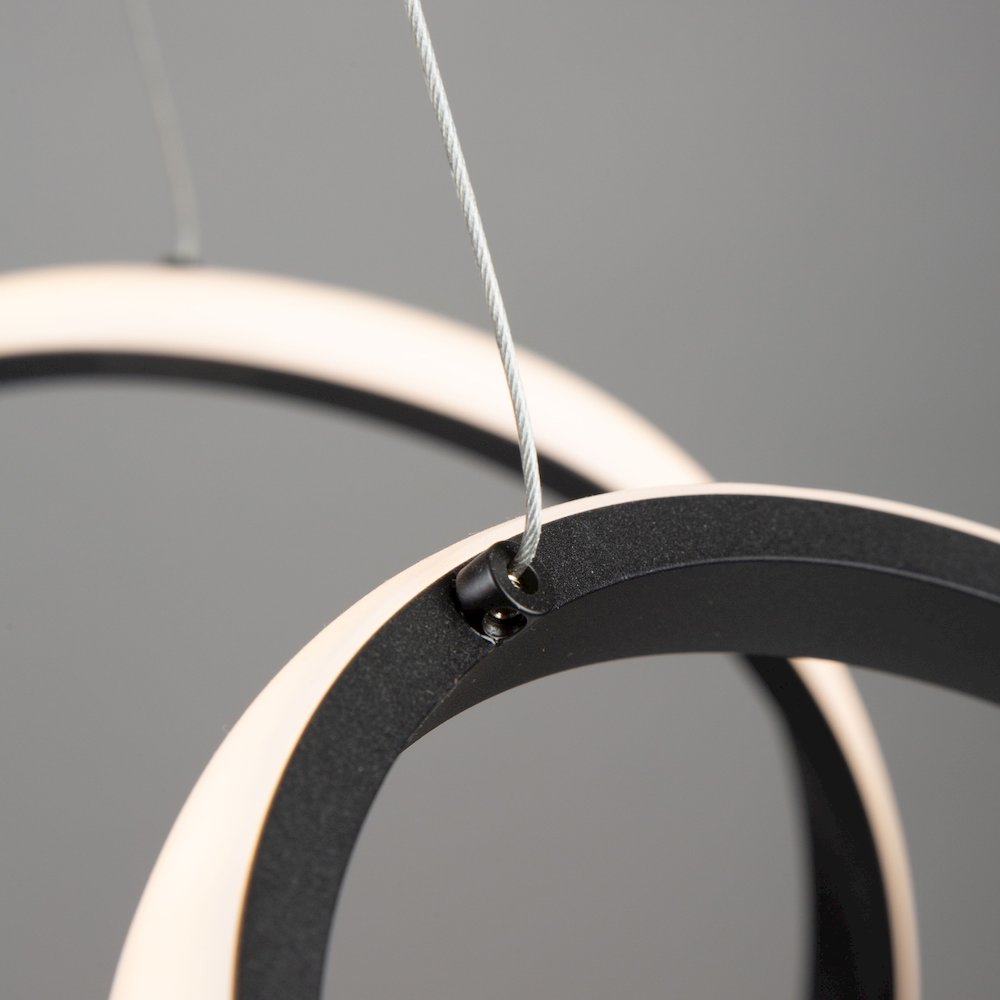 Mira 40W LED Pendant Black. Picture 8
