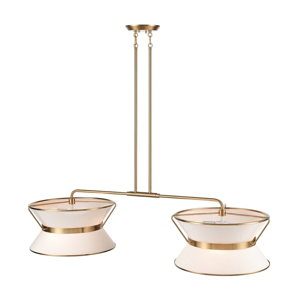 Layla Linear Island Fixture Brushed Brass. Picture 2