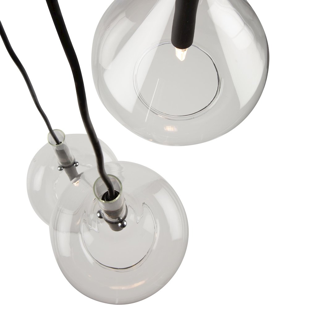 Conic 3 Light Pendant Black. Picture 6