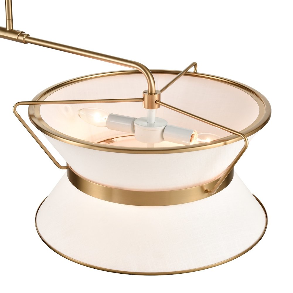 Layla Linear Island Fixture Brushed Brass. Picture 4