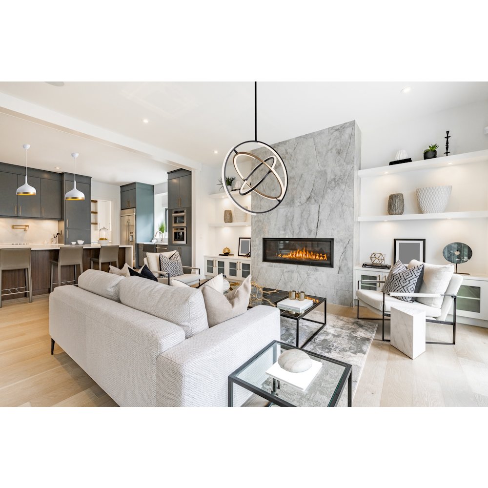 Trilogy Collection Integrated LED 24 in. Pendant, Polished Nickel. Picture 6