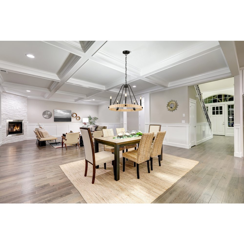Perris 5 Light Chandelier Black. Picture 10