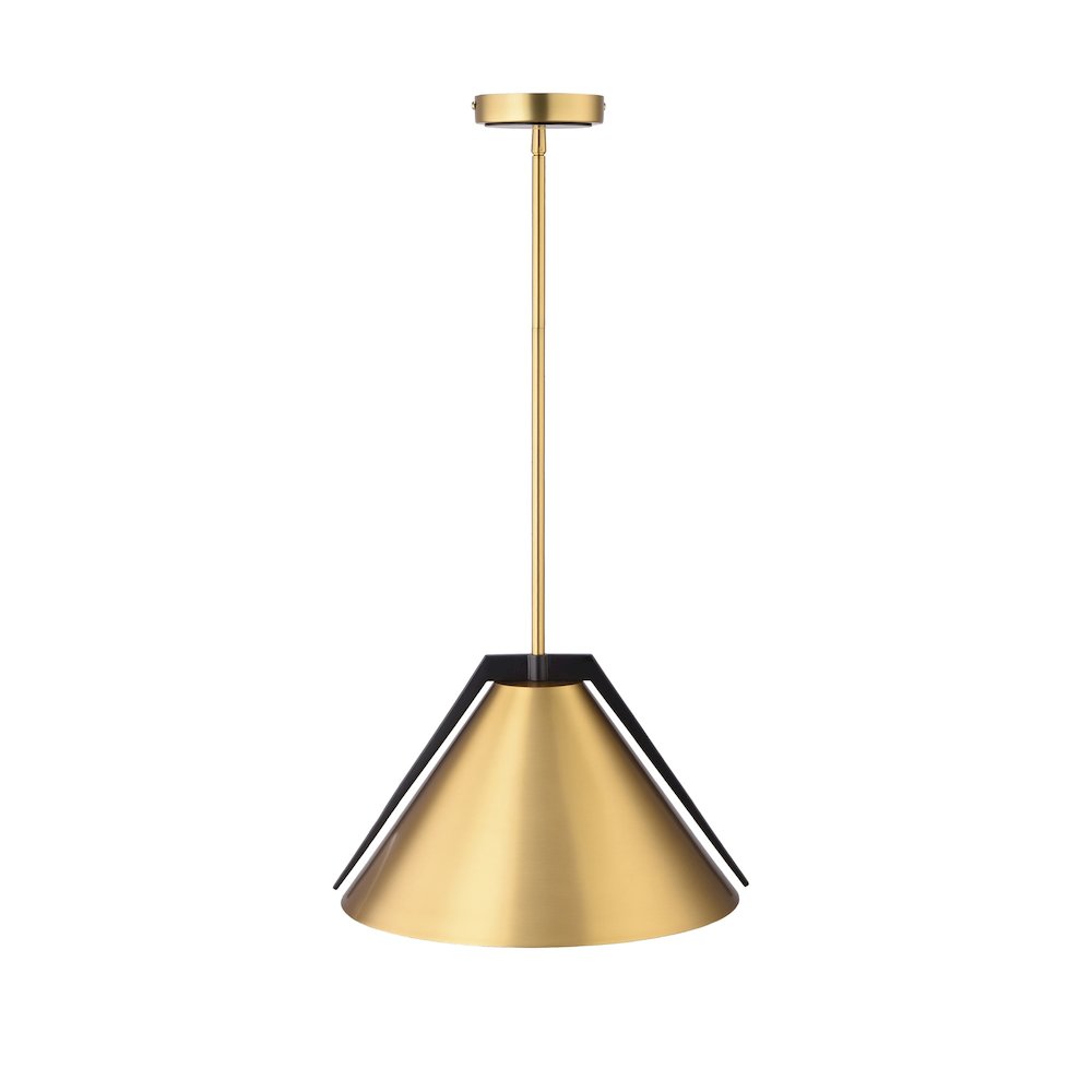Baltic Collection 1Light Pendant Brass and black. Picture 2