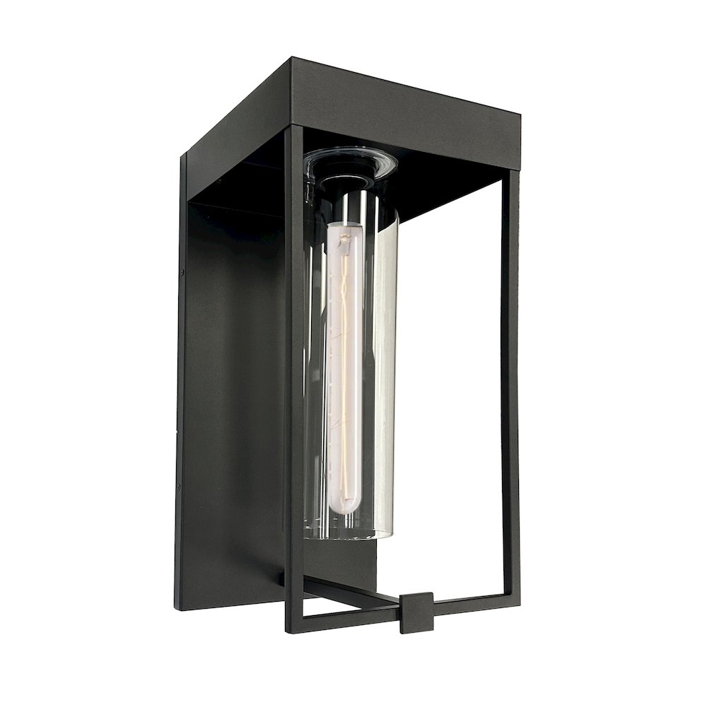 Gardenbrooke - 1-Light Outdoor Wall Light - 8" - Black. Picture 1