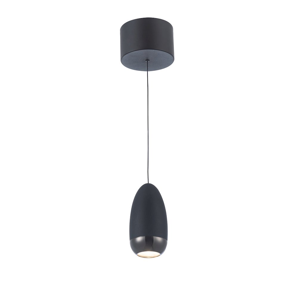 Royal Pearl Collection Integrated LED Pendant, Black. Picture 4