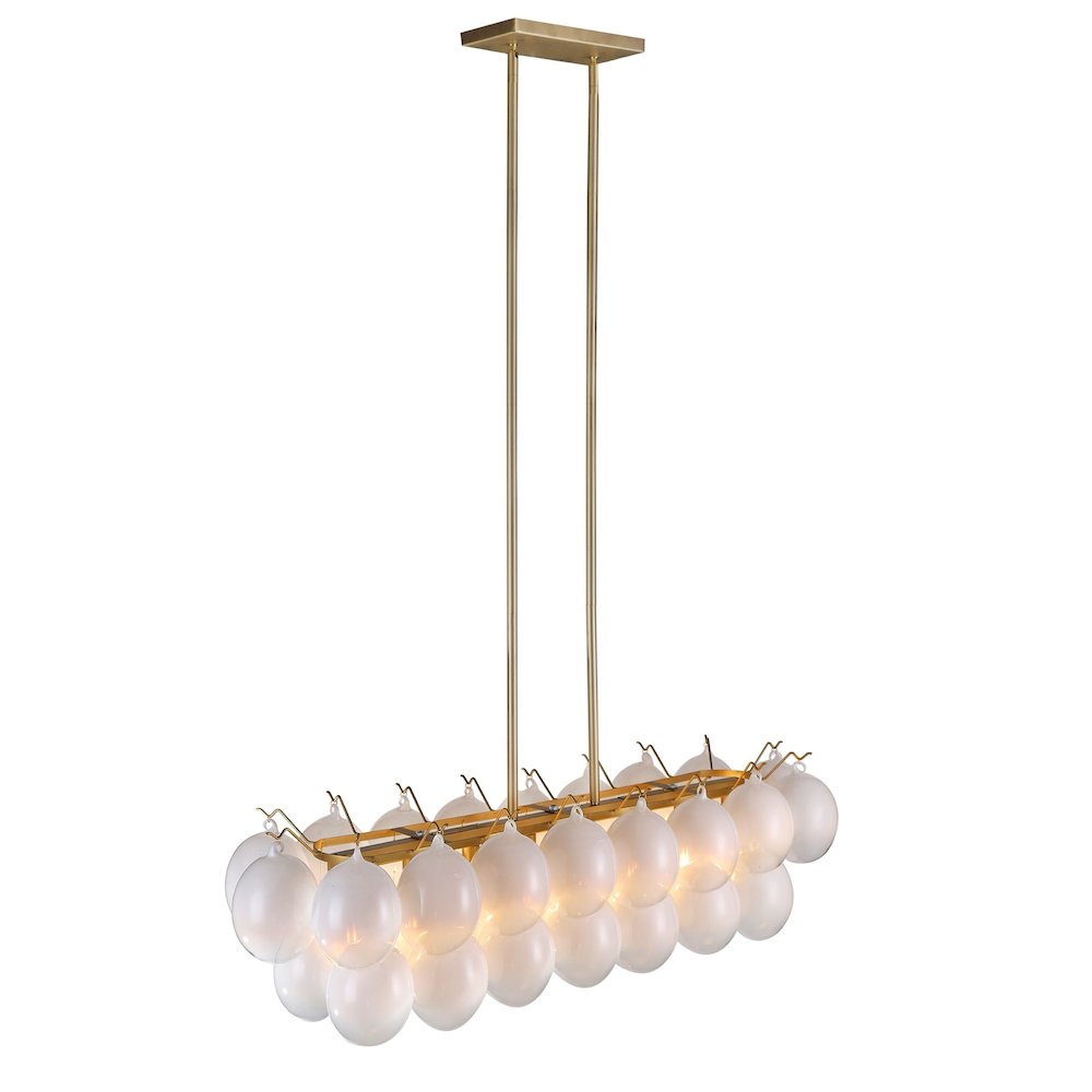 Globo Collection 8Light Island/Pool Table Brass. Picture 2
