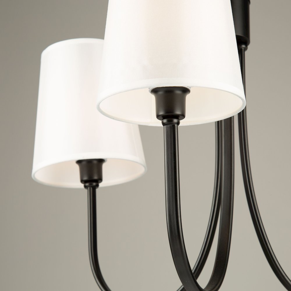 Rhythm 3 Light Chandelier Black. Picture 8