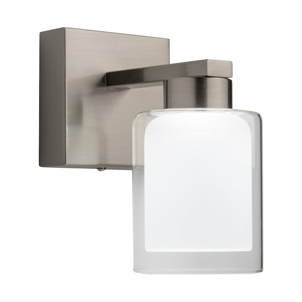 Saville Collection 1Light Bathroom Sconce Brushed Nickel. Picture 2