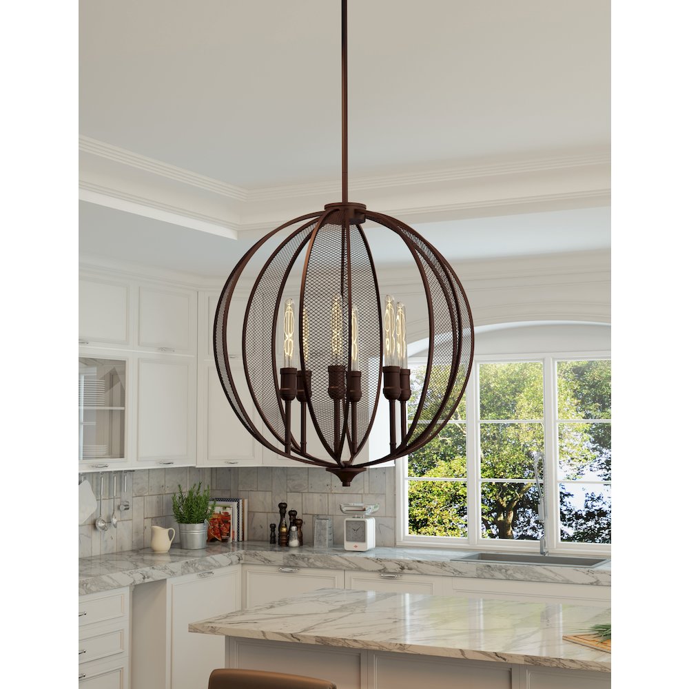 Linden 6Light Chandelier. Picture 2