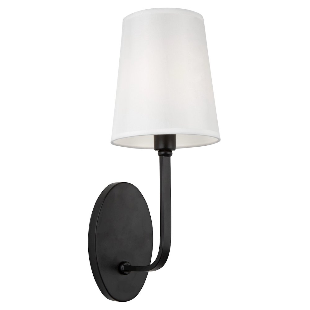 Rhythm 1 Light Sconce Black. Picture 1