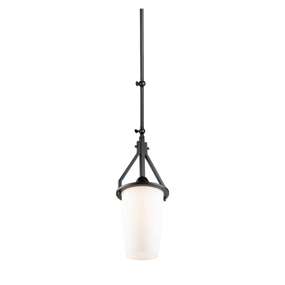 Brydon 1 Light Sconce/Pendant Black (Cylinder Glassware). Picture 3