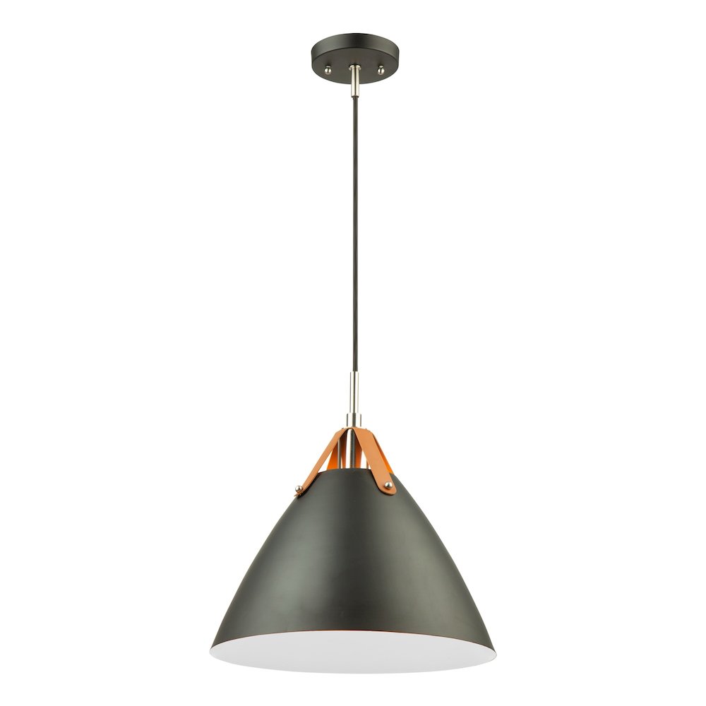 Tote 1 Light Pendant Black. Picture 1