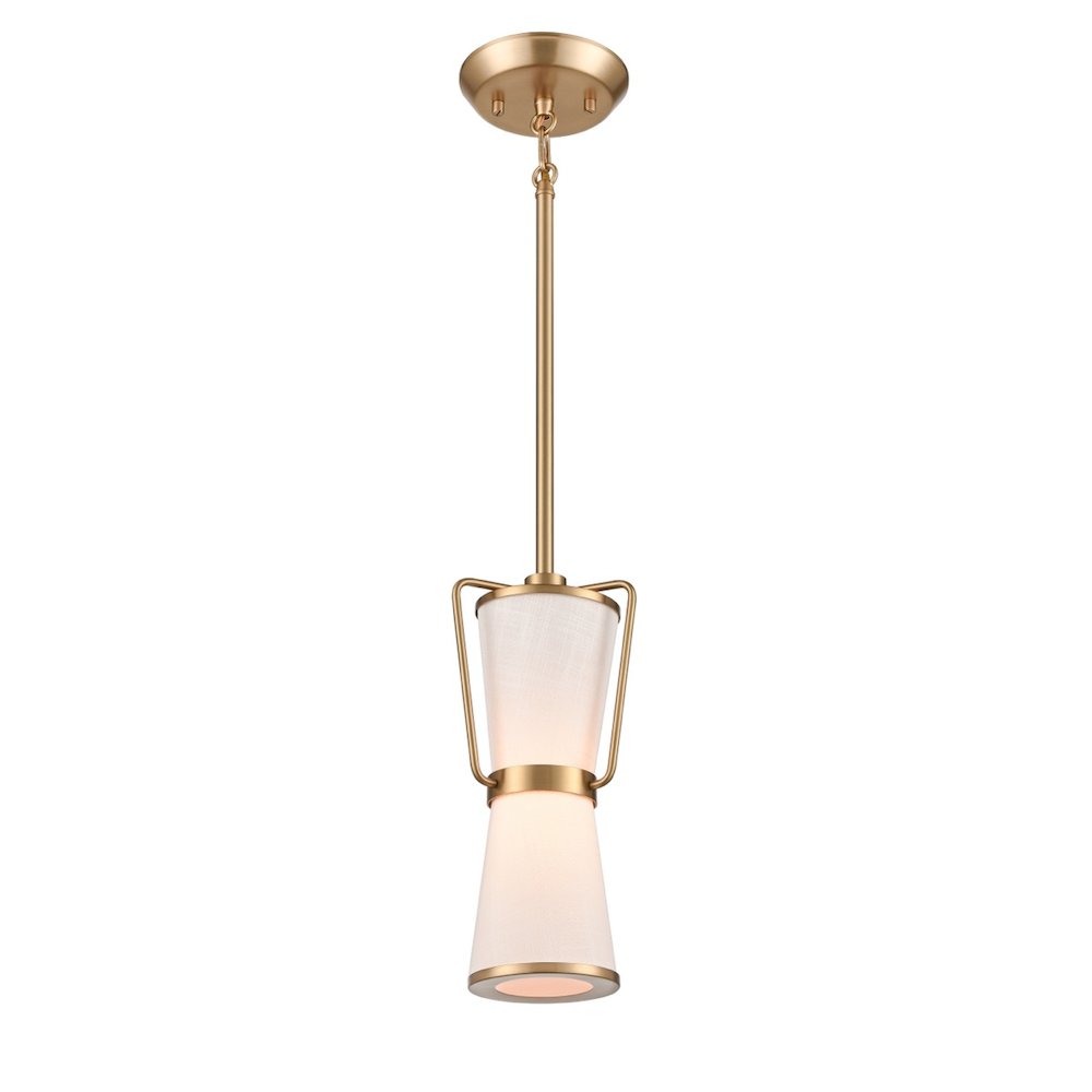 Layla Single Pendant Brushed Brass. Picture 1