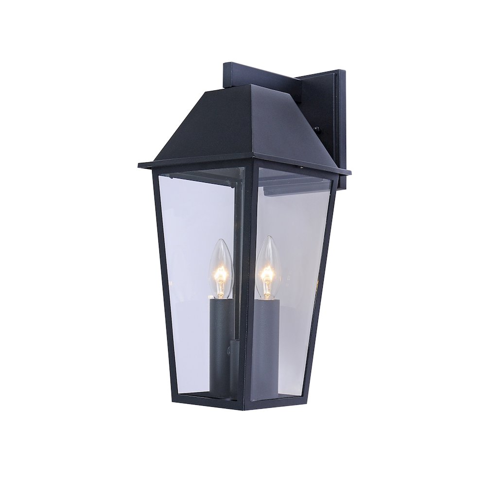 Winchester Collection 2Light Exterior Wall Light, Black. Picture 1