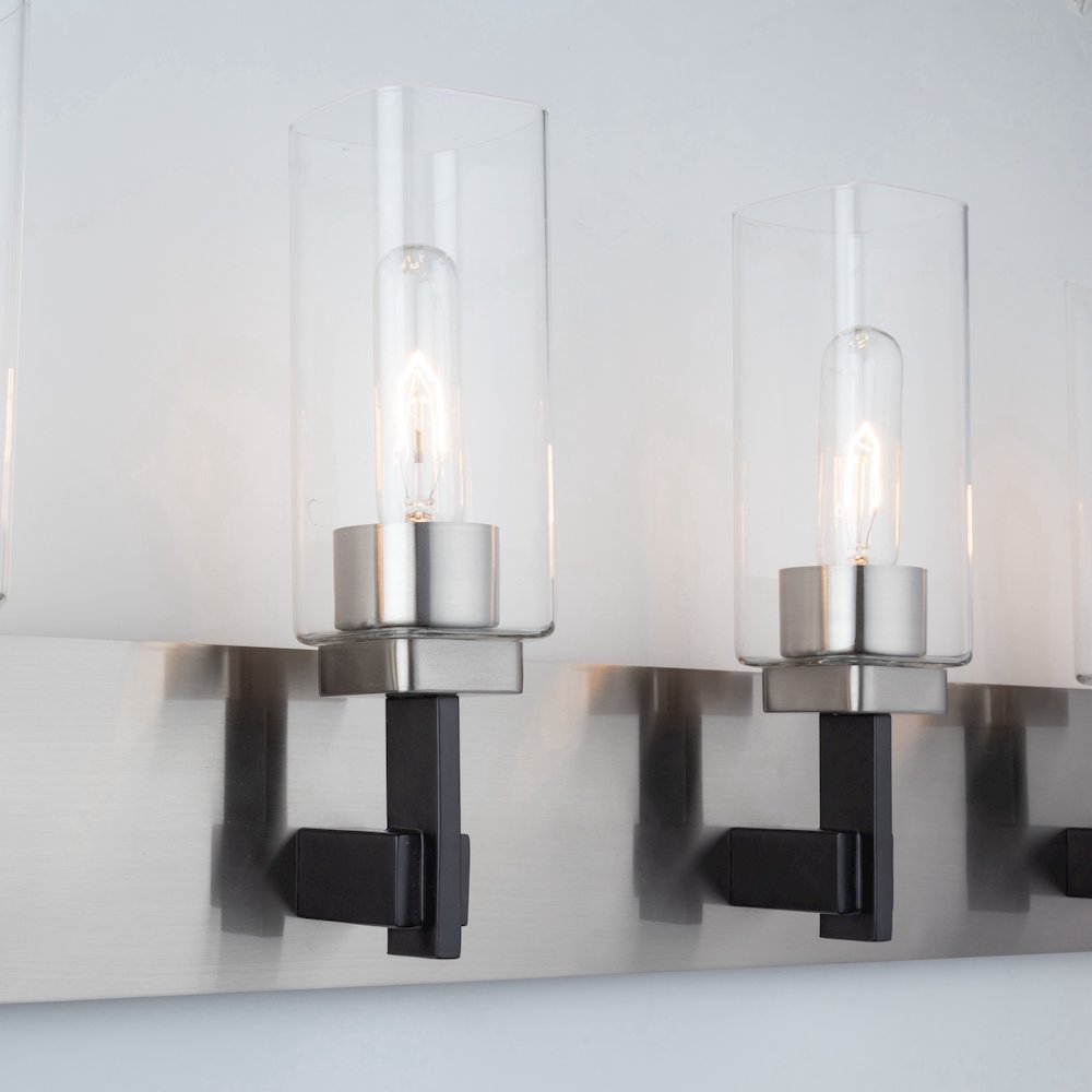 Arlington Collection 4Light Bathroom Vanity Fixture Satin Nickel. Picture 3
