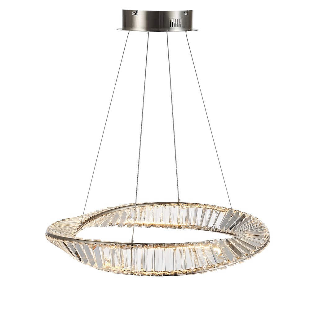 Stella 25W LED Pendant Satin Nickel. Picture 3