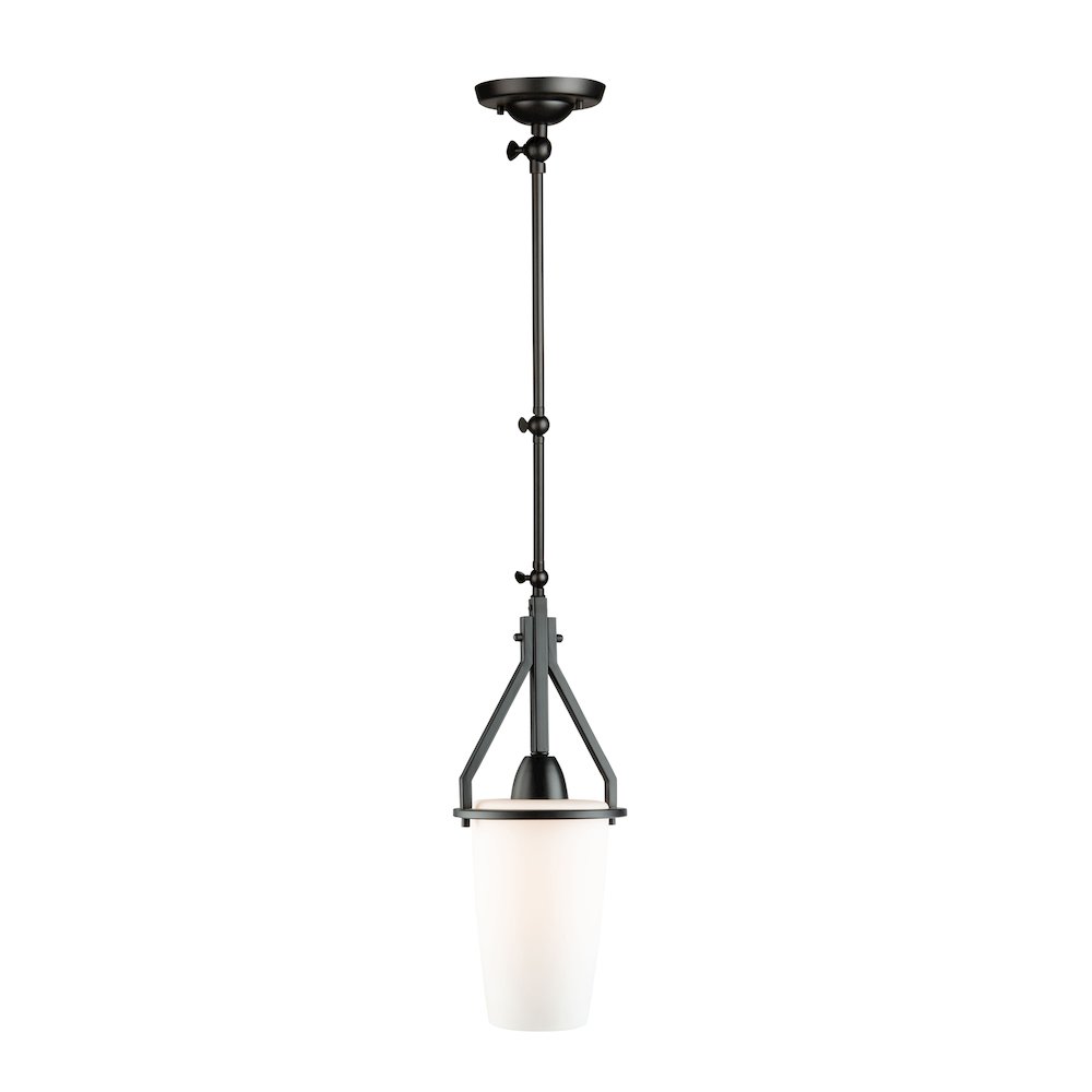 Brydon 1 Light Sconce/Pendant Black (Cylinder Glassware). Picture 1