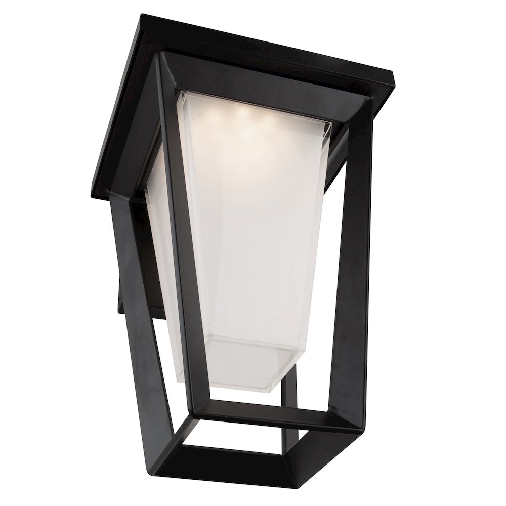 Waterbury 15W LED Outdoor Wall Light Black. Picture 7