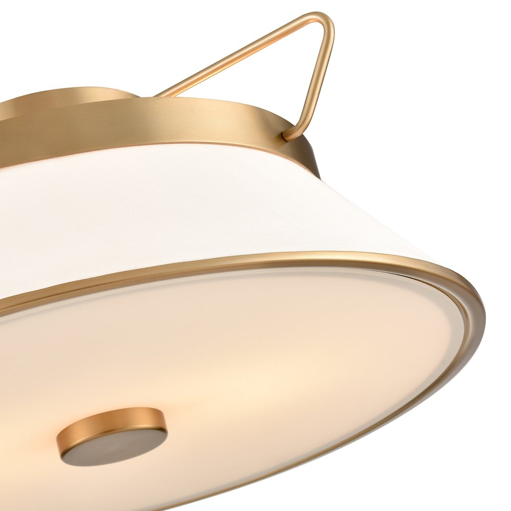 Layla Semi Flushmount Brushed Brass. Picture 4