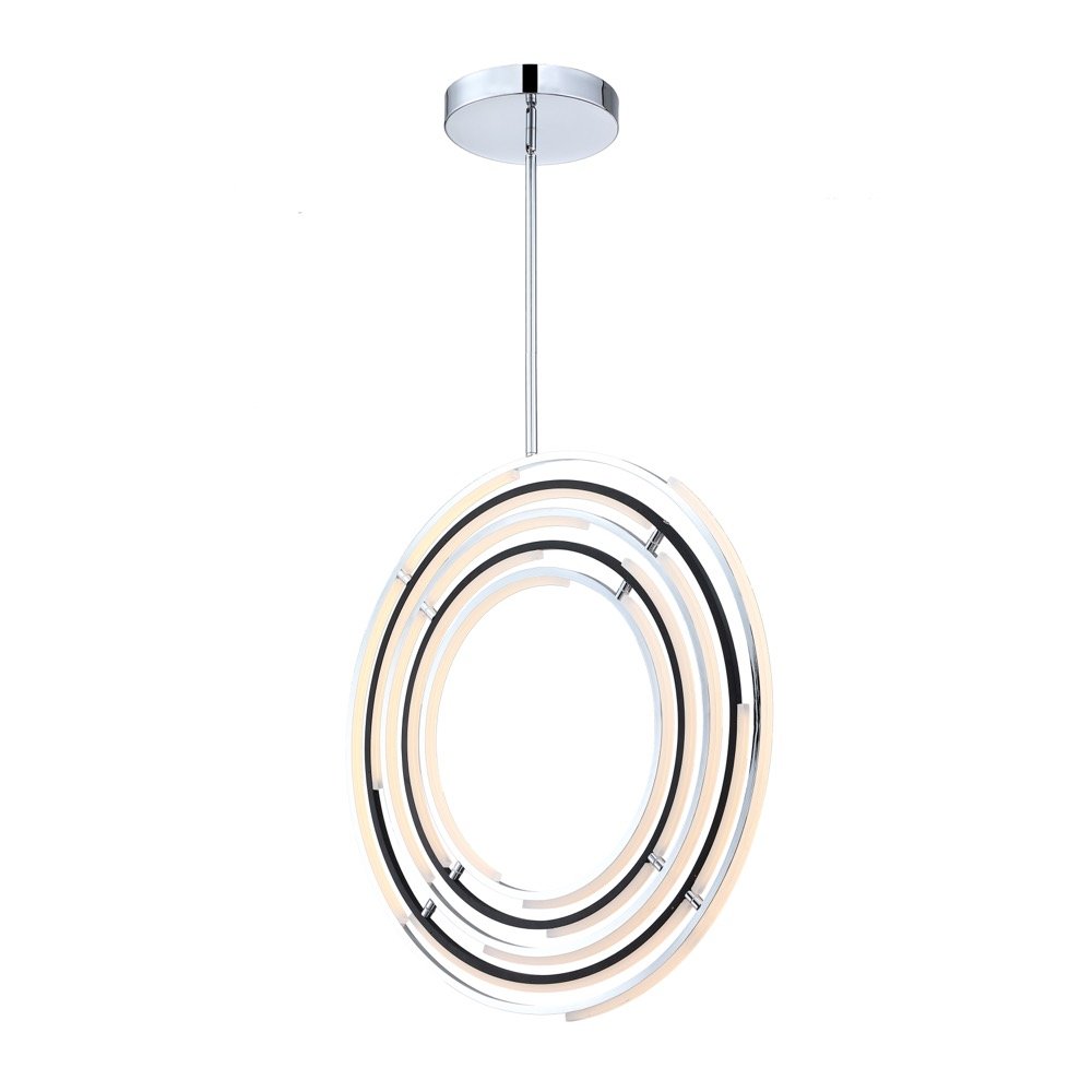 Trilogy Collection Integrated LED 32 in. Pendant, Polished Nickel. Picture 4