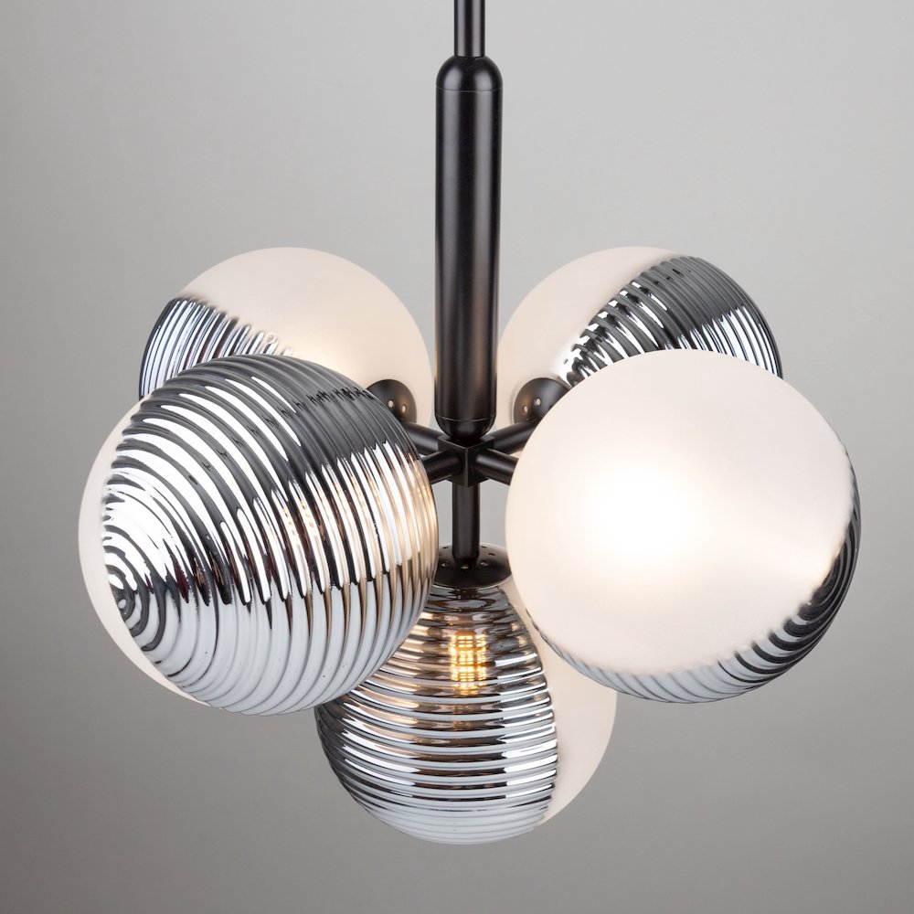 Bolla Collection 5Light Pendant Black. Picture 7