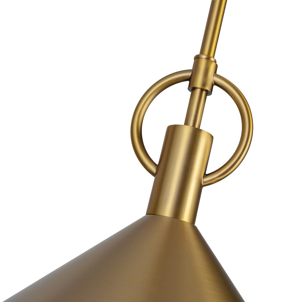 Abruzzo Collection 1Light Pendant Brass. Picture 3