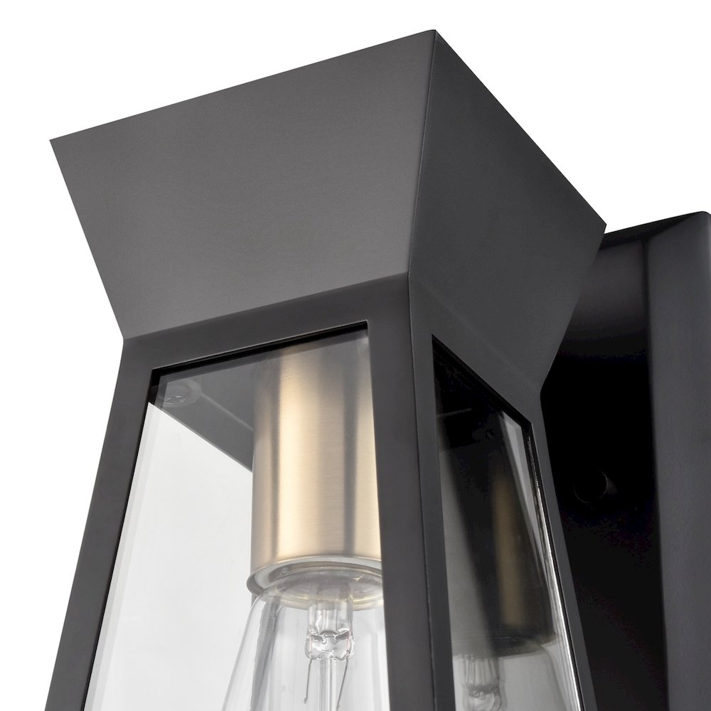 Lucian Wall Sconce Black and Brushed Brass. Picture 5