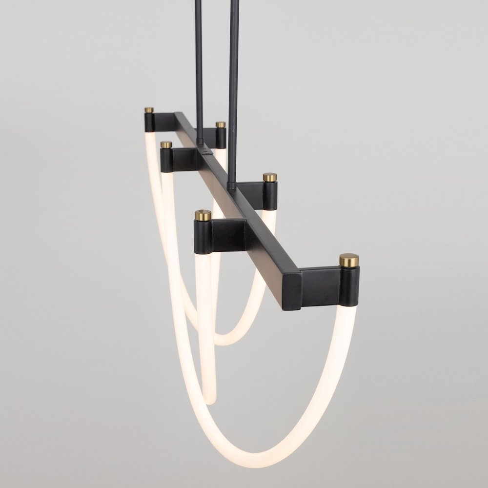 Cascata Collection Island Light Black and Brushed Brass. Picture 4