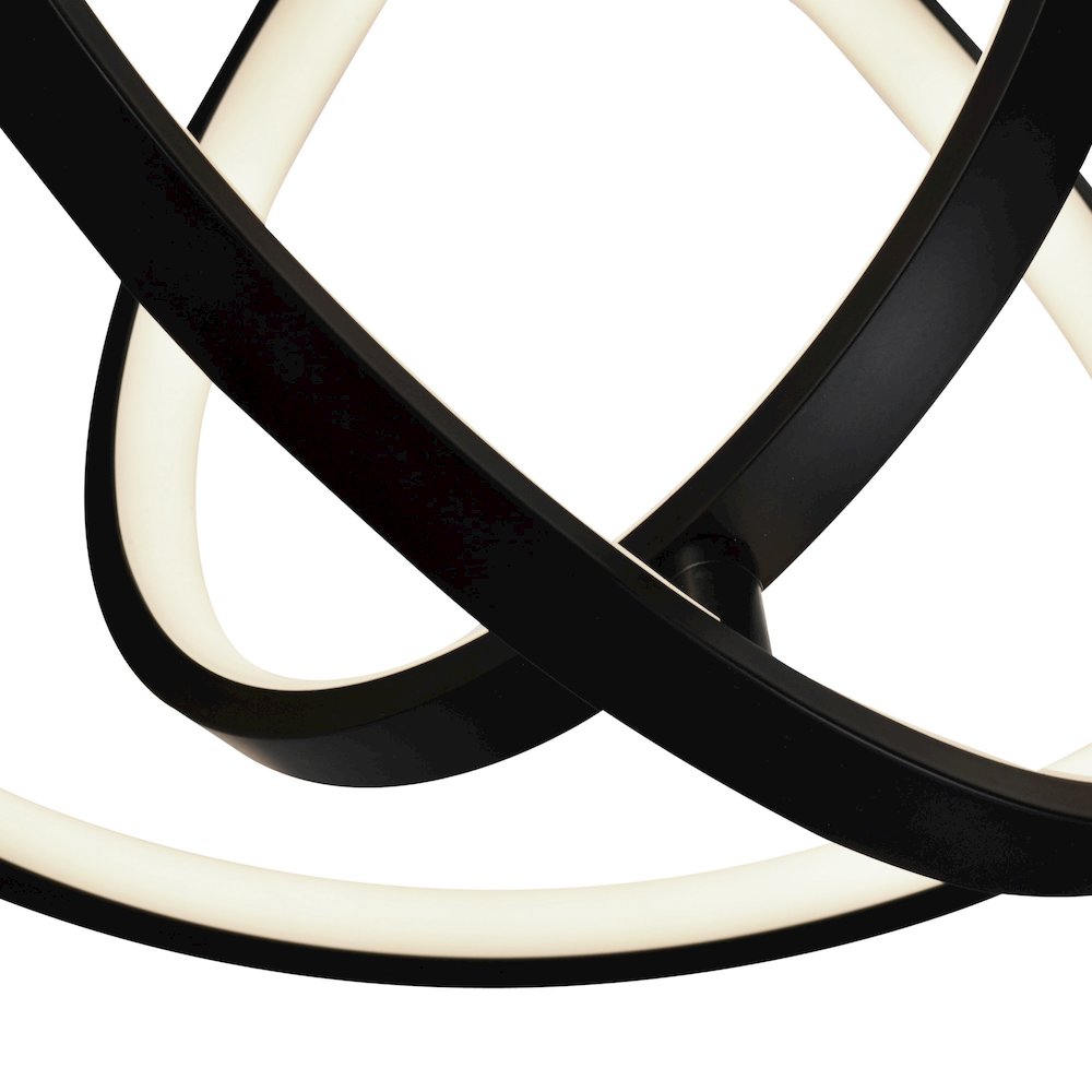 Sienna 30W LED Orb Pendant Black. Picture 4