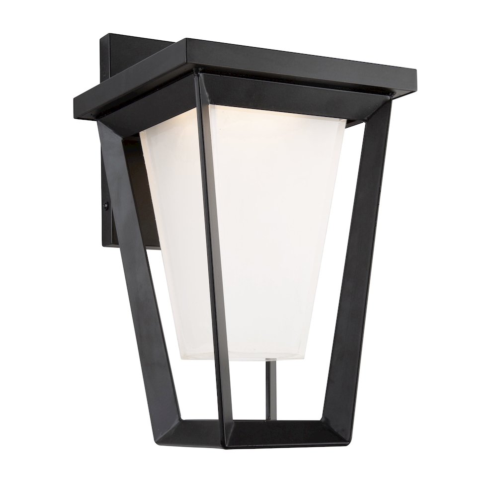 Waterbury 15W LED Outdoor Wall Light Black. Picture 3