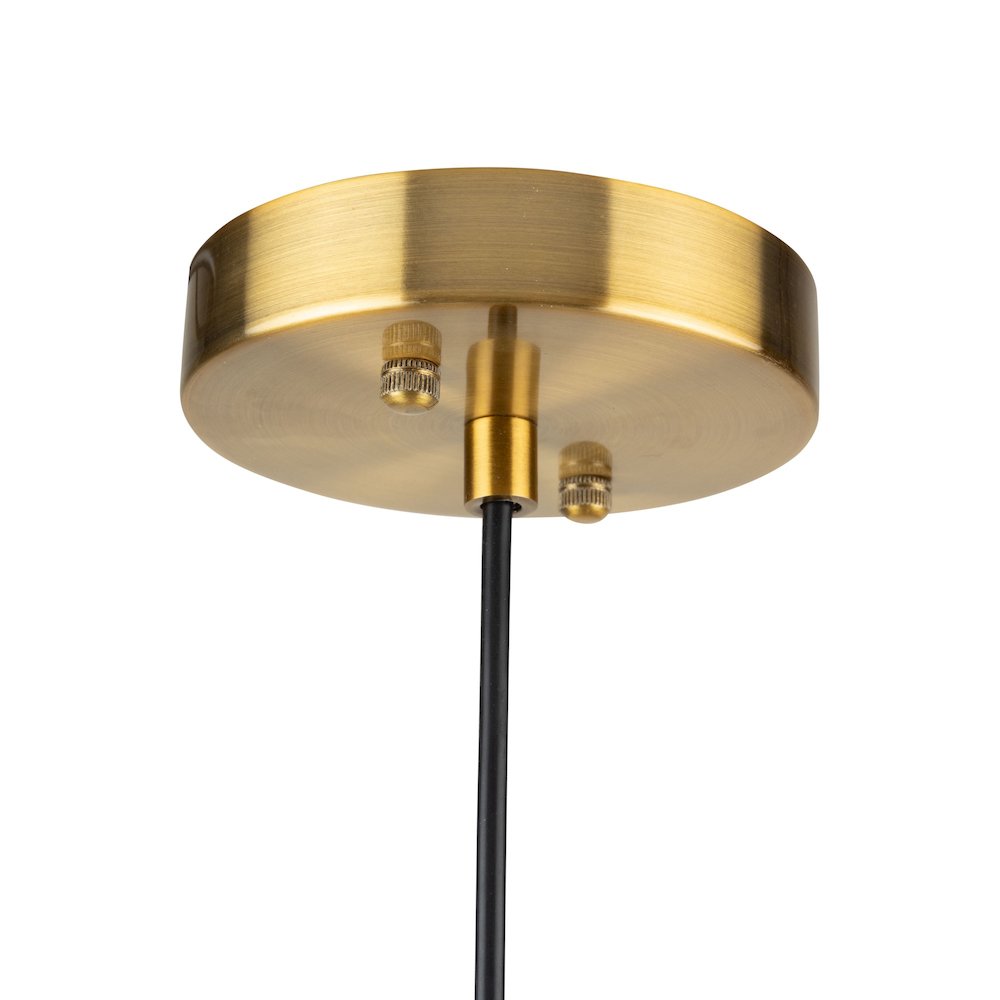 Vita Collection 1Light Pendant White and Brass. Picture 5