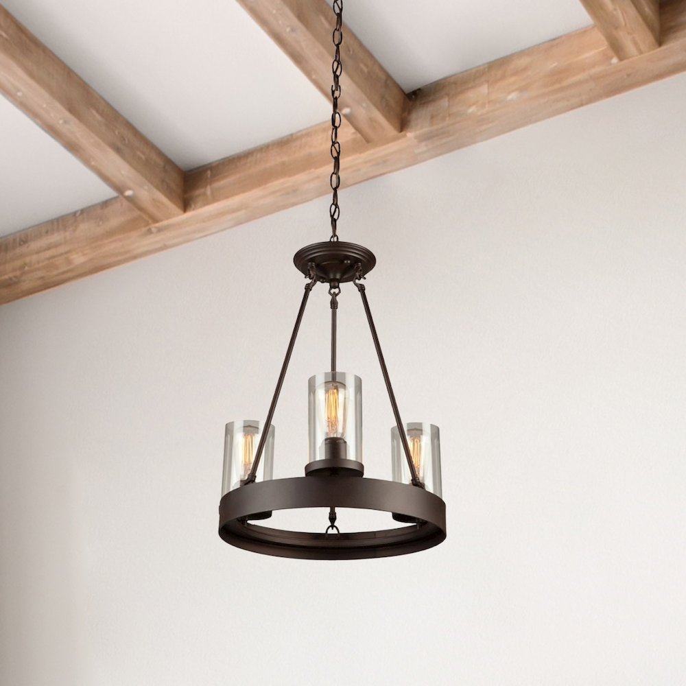 Menlo Park 3Light Chandelier. Picture 7