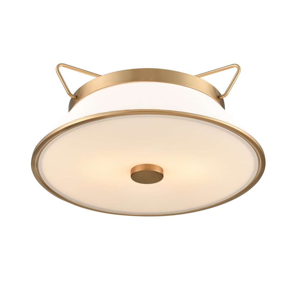 Layla Semi Flushmount Brushed Brass. Picture 3